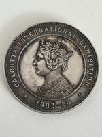 Calcutta International Exhibition Silver Medal 1883-84 52g