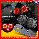 4x Universal 12 LED Motorcycle Motorbike Turn Signal Indicators Amber Light Lamp