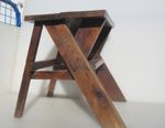 Antique Wooden Stool Children Kids Bench Step Old Vintage Wood Table 17"H