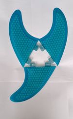 SURFBOARD FINS Honeycomb FCS Fit Surf Fin,G5/M5 Thruster Set Of 3 Blue Hexcore