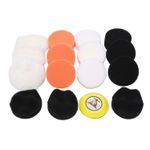 3" backing plate & polishing sponge and wool bonnet sets