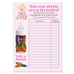 Guess How Many Sweets in Bottle Baby Shower Game Boy Girl Unisex for 34 Players