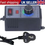 Motor Speed Controller Switch AC 220V-240V Real-time Voltage Display UK Plug