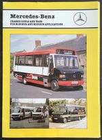 MERCEDES BENZ CHASSIS COWLS & VANS Minibus & Midibus Sales Literature Pack 1992