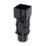 Floplast RX2BL 65mm Square / 68mm Round Downpipe Access Pipe - Black