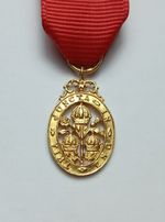 vintage gilt silver miniature Order of Bath civil award