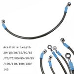DOT Motorcycle Brake Oil Hose Line Motorbike Braided Oil Hose 39cm-200cm