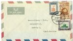 Air Mail Cover Amman Jordan to Hamburg Germany 21 MAY 55