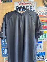 ⭐EX POLICE BLACK POLO ZIP UP SHIRT SIZE 48L FREE POSTAGE B1A⭐