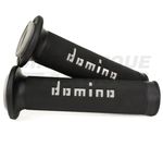 Genuine Domino Road Racing Black & Grey A010 Motorcycle Grips for Road Bikes