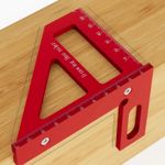 Multi-Angle Measuring Ruler, High Precision 45/90 Degree Carpenters Square tool