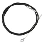 Black Motorcycle Throttle Wire Durable Metal Rubber for Smooth Control