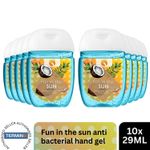 HandiGel Pocket Size Hand Sanitizers Antibacterial Gel, 29ml-Fun in the Sun,10pk