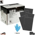 Indasa Ultra Fine Grey Surface Prep Pads – 10-Pack Scotch Type Abrasive + Gloves