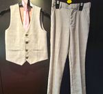River Island Boys Grey Waistcoat & Trousers Set 9 Years