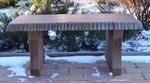 Concrete mold bench top long 40" cover cement concrete benches top only B03 