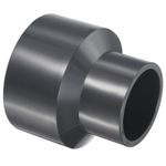 3"x2" SCH80 UPVC Reducer Pipe Fitting Straight Coupling Connector Grey