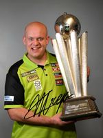 Michael van Gerwen Signed Autograph 6x4 PHOTO Pre Print Darts