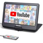 19" Portable DVD Player with 16" Full HD Swivel Screen 6 Hours Battery HDMI USB