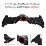 5Pin Air Intake Pipe Mass Air Flow Sensor For Mercedes C/E/M/R-Class 6420902242