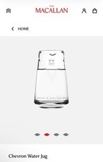 The MacAllan Whisky Chevron Water Jug