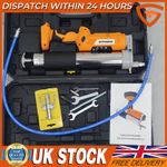 12000PSI Electric Cordless Grease Gun Kit 5.0oz./min 2*4000mAh Battery LED Light