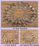 Musical Instruments Dhol Accessories Set Of 22 Dhol Nut & Bolt With Eye Bolt
