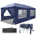 3x6m Outdoor Pop up Gazebo Heavy Duty Party Commercial Market Marquee W/ 6 Sides