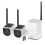 Swann MaxRanger4K Solar Camera CCTV Security System  With 2/3/4 Cameras and Hub