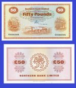 Northern Ireland  50 Pounds 1981  -Reprodukion