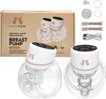 Fraupow Double Wearable Electric Breast Pump Hands Free 4 Modes & 12 Intensity