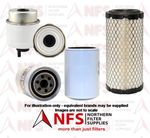 NFS Filter Kit fits JCB 8014, 8016, 8018 with Perkins engine Oil Fuel Air Filter