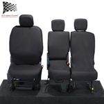 Citroen Berlingo Front Seat Covers Tailored Waterproof (2018 Onwards) Black 403