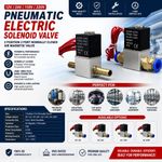 12V 24V 220V Pneumatic Electric Solenoid Valve 2 Position 2 Port Normally Closed