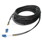 Black Armored Fiber Cable LC-LC UPC SM 9/125 Duplex Fiber Optic Patch Cord 350M