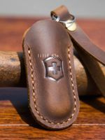 Leather Sheath Sleeve Knife Case Hand Stitched Swiss Army Knife Victorino Wigo
