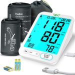 Blood Pressure Monitor for Home Use Upper Arm, 2 Size Cuffs with Large Backlit