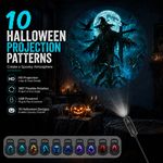 2026 Upgraded Halloween Projector, 10 Patterns Halloween themes 10