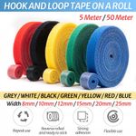 Double Sided Hook and Loop Tape Fastener 10mm 15mm 20mm 25mm Cable Ties Straps