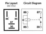 Micro Relay 4 PIN 12v 40a + Diode Normally Open Mini 40 amp CAR VAN MARINE MRY3