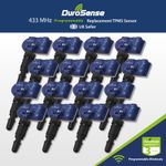 DuroSense Compact TPMS Tyre Pressure BLANK Programmable Sensor - 16 Pack Black