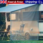 RV Awning Side Sun Shade Screen 9'X7' Mesh Sunshade Sunscreen Motorhome
