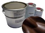 1 Liter Set 2K Car Paint Dark Braun Metallic No Clear Varnish Acrylic Shiny