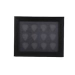 _Guitar Pick Display Frame 12 Picks Capacity Protective Pick Display Case Black