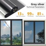 One Way Mirror Window Film Reflective Home Privacy Solar Tint Foil Glass Sticker