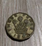 1942 Three Pence Coin