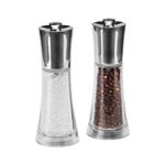 Cole And Mason Everyday Capstan Salt And Pepper Mill Set Clear Acrylic H175080