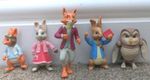 Set of Cbebbies Peter rabbit figures 