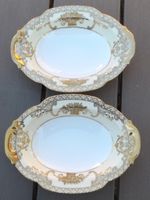 Noritake Gilt White & Cream Dishes Pair  £14.99(Free Post UK)