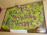 All the Queens Men Diorama - Waterloo 19th June 1815  - "The Garde Dies" on Base